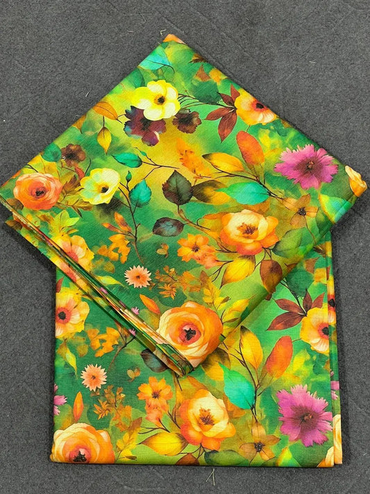 2 Pc Women’s Unstitched Printed Suit