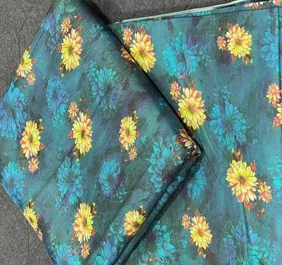 2 Pc Women’s Unstitched Printed Suit: