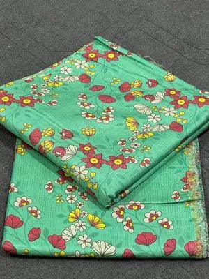 2 Pc Women’s Unstitched Printed Suit: